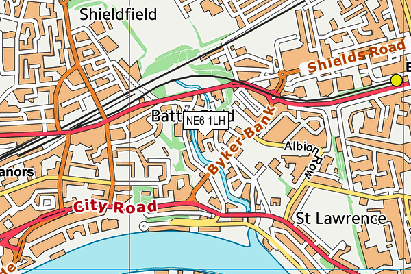 NE6 1LH map - OS VectorMap District (Ordnance Survey) NE6 1LH map - OS VectorMap District (Ordnance Survey)
