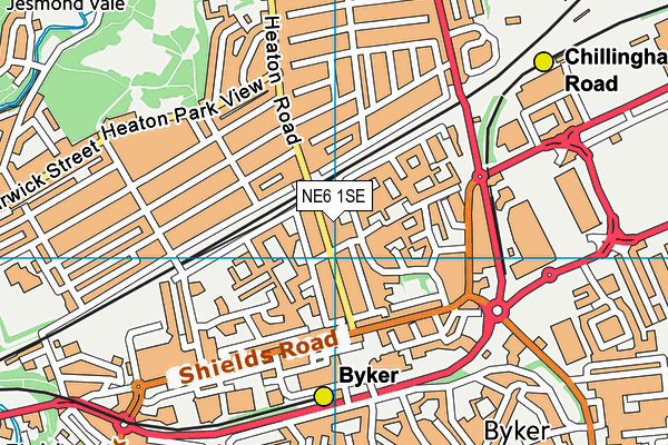 NE6 1SE map - OS VectorMap District (Ordnance Survey) NE6 1SE map - OS VectorMap District (Ordnance Survey)