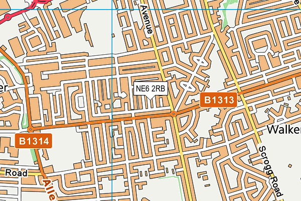 NE6 2RB map - OS VectorMap District (Ordnance Survey) NE6 2RB map - OS VectorMap District (Ordnance Survey)