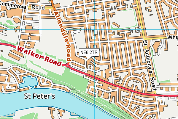 NE6 2TR map - OS VectorMap District (Ordnance Survey) NE6 2TR map - OS VectorMap District (Ordnance Survey)