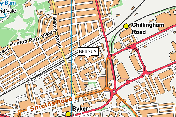 NE6 2UA map - OS VectorMap District (Ordnance Survey) NE6 2UA map - OS VectorMap District (Ordnance Survey)