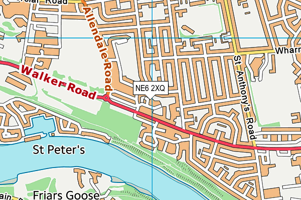 NE6 2XQ map - OS VectorMap District (Ordnance Survey) NE6 2XQ map - OS VectorMap District (Ordnance Survey)