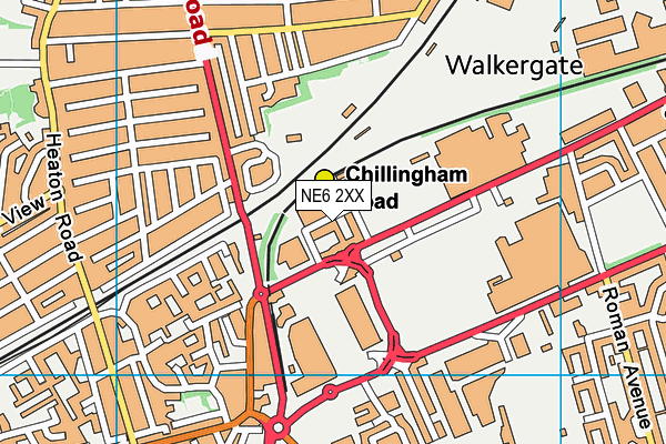 NE6 2XX map - OS VectorMap District (Ordnance Survey) NE6 2XX map - OS VectorMap District (Ordnance Survey)