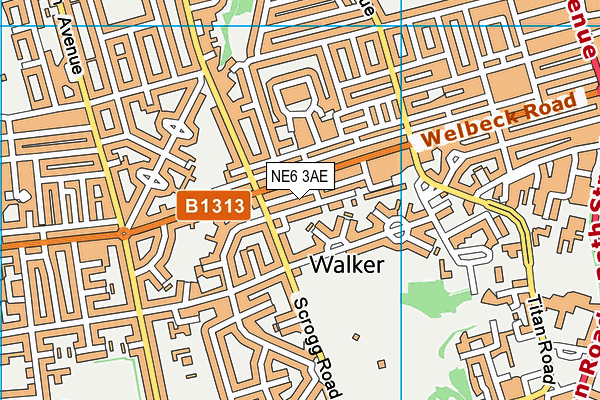 NE6 3AE map - OS VectorMap District (Ordnance Survey) NE6 3AE map - OS VectorMap District (Ordnance Survey)