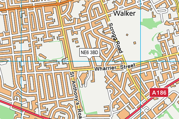 NE6 3BD map - OS VectorMap District (Ordnance Survey) NE6 3BD map - OS VectorMap District (Ordnance Survey)