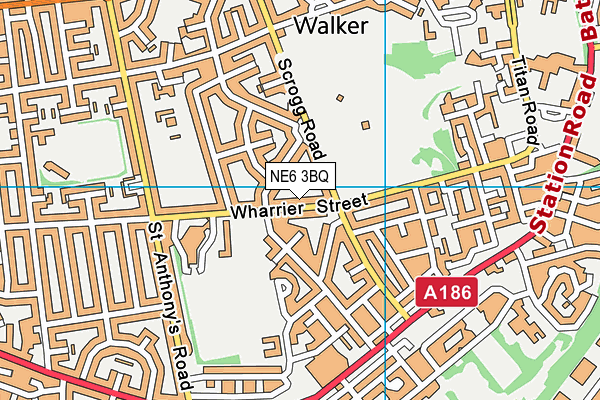 NE6 3BQ map - OS VectorMap District (Ordnance Survey) NE6 3BQ map - OS VectorMap District (Ordnance Survey)