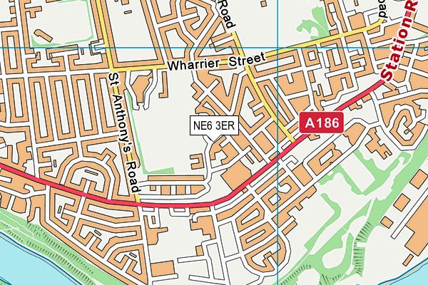 NE6 3ER map - OS VectorMap District (Ordnance Survey) NE6 3ER map - OS VectorMap District (Ordnance Survey)