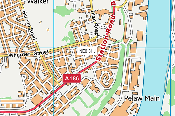 NE6 3HJ map - OS VectorMap District (Ordnance Survey) NE6 3HJ map - OS VectorMap District (Ordnance Survey)