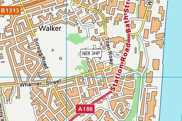 NE6 3HP map - OS VectorMap District (Ordnance Survey) NE6 3HP map - OS VectorMap District (Ordnance Survey)