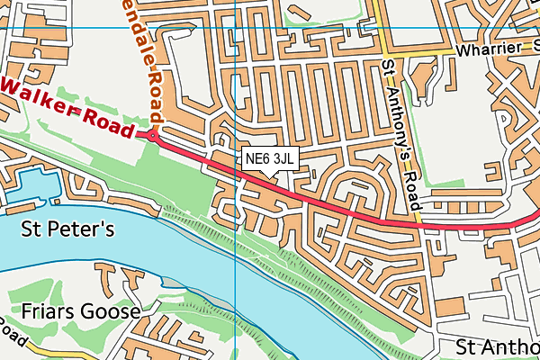 NE6 3JL map - OS VectorMap District (Ordnance Survey) NE6 3JL map - OS VectorMap District (Ordnance Survey)
