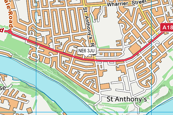 NE6 3JU map - OS VectorMap District (Ordnance Survey) NE6 3JU map - OS VectorMap District (Ordnance Survey)