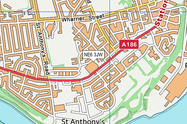 NE6 3JW map - OS VectorMap District (Ordnance Survey) NE6 3JW map - OS VectorMap District (Ordnance Survey)
