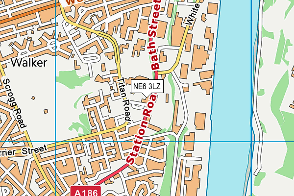 NE6 3LZ map - OS VectorMap District (Ordnance Survey) NE6 3LZ map - OS VectorMap District (Ordnance Survey)
