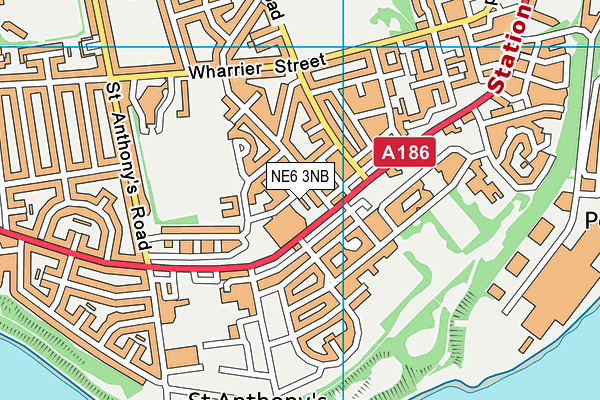 NE6 3NB map - OS VectorMap District (Ordnance Survey) NE6 3NB map - OS VectorMap District (Ordnance Survey)