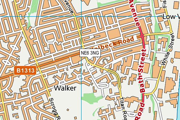 NE6 3NG map - OS VectorMap District (Ordnance Survey) NE6 3NG map - OS VectorMap District (Ordnance Survey)