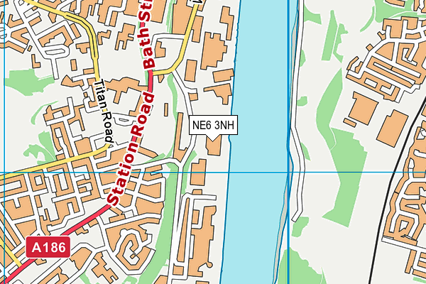 NE6 3NH map - OS VectorMap District (Ordnance Survey) NE6 3NH map - OS VectorMap District (Ordnance Survey)