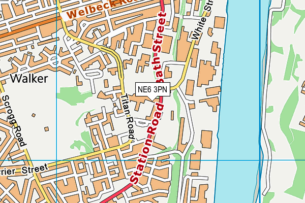 NE6 3PN map - OS VectorMap District (Ordnance Survey) NE6 3PN map - OS VectorMap District (Ordnance Survey)