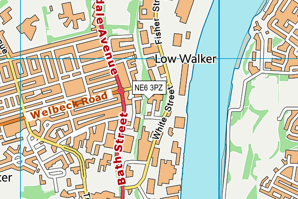 NE6 3PZ map - OS VectorMap District (Ordnance Survey) NE6 3PZ map - OS VectorMap District (Ordnance Survey)