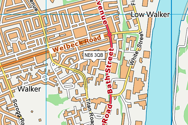 NE6 3QB map - OS VectorMap District (Ordnance Survey) NE6 3QB map - OS VectorMap District (Ordnance Survey)
