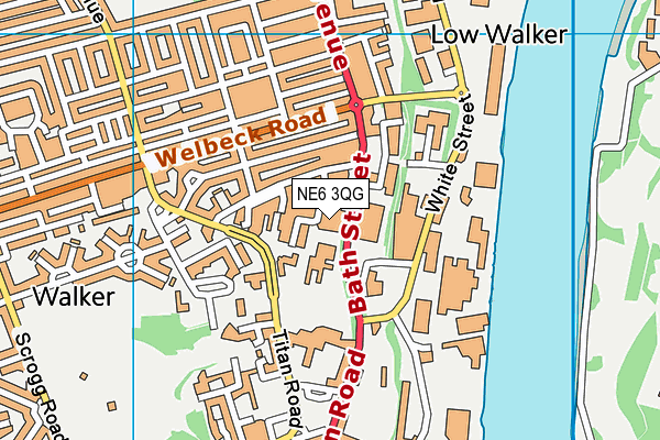 NE6 3QG map - OS VectorMap District (Ordnance Survey) NE6 3QG map - OS VectorMap District (Ordnance Survey)