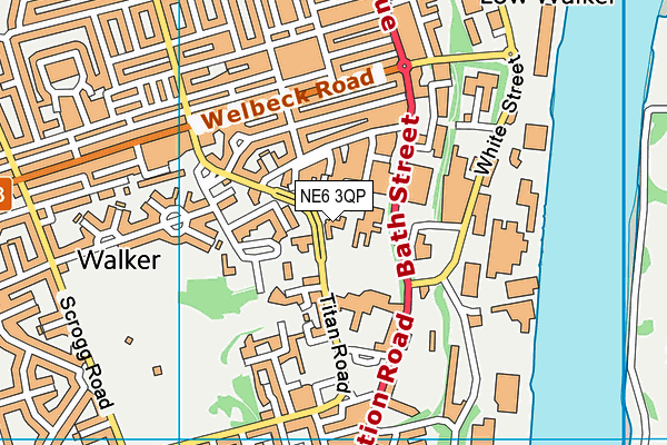 NE6 3QP map - OS VectorMap District (Ordnance Survey) NE6 3QP map - OS VectorMap District (Ordnance Survey)