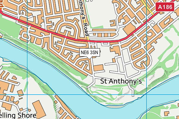 NE6 3SN map - OS VectorMap District (Ordnance Survey) NE6 3SN map - OS VectorMap District (Ordnance Survey)