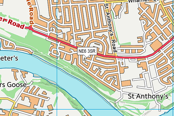 NE6 3SR map - OS VectorMap District (Ordnance Survey) NE6 3SR map - OS VectorMap District (Ordnance Survey)