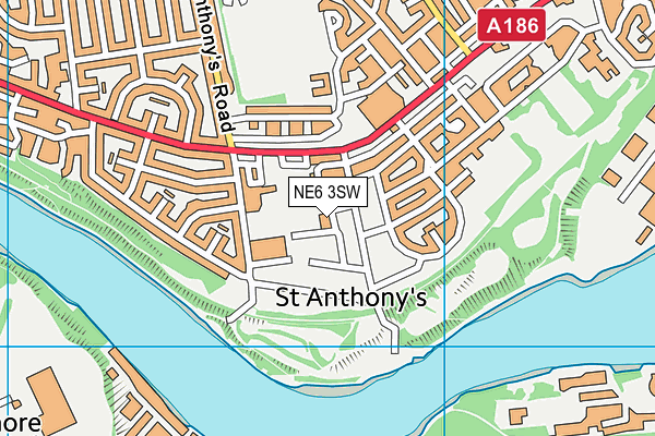 NE6 3SW map - OS VectorMap District (Ordnance Survey) NE6 3SW map - OS VectorMap District (Ordnance Survey)