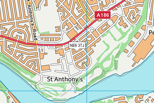 NE6 3TJ map - OS VectorMap District (Ordnance Survey) NE6 3TJ map - OS VectorMap District (Ordnance Survey)