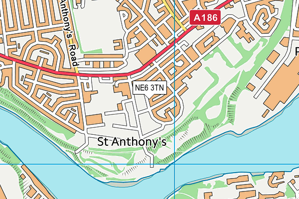 NE6 3TN map - OS VectorMap District (Ordnance Survey) NE6 3TN map - OS VectorMap District (Ordnance Survey)