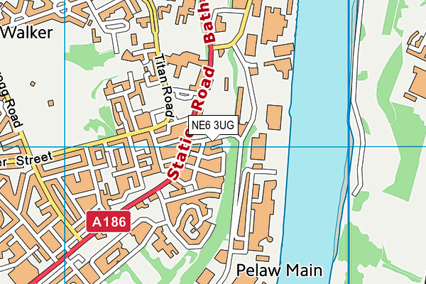 NE6 3UG map - OS VectorMap District (Ordnance Survey) NE6 3UG map - OS VectorMap District (Ordnance Survey)