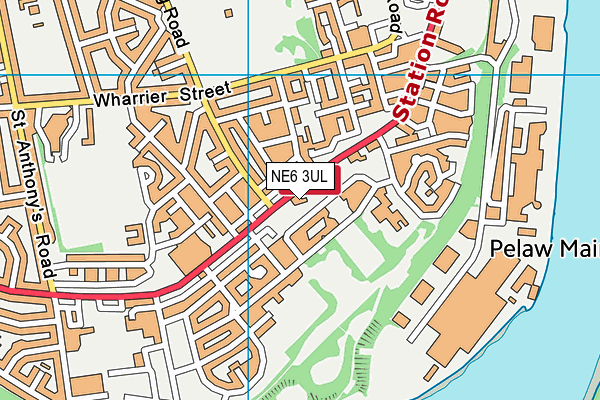 NE6 3UL map - OS VectorMap District (Ordnance Survey) NE6 3UL map - OS VectorMap District (Ordnance Survey)