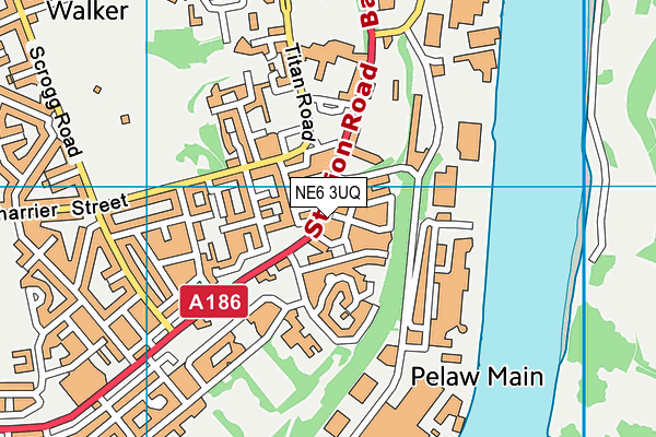 NE6 3UQ map - OS VectorMap District (Ordnance Survey) NE6 3UQ map - OS VectorMap District (Ordnance Survey)