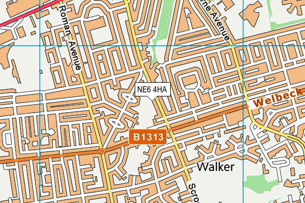 NE6 4HA map - OS VectorMap District (Ordnance Survey) NE6 4HA map - OS VectorMap District (Ordnance Survey)