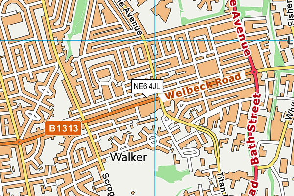 NE6 4JL map - OS VectorMap District (Ordnance Survey) NE6 4JL map - OS VectorMap District (Ordnance Survey)