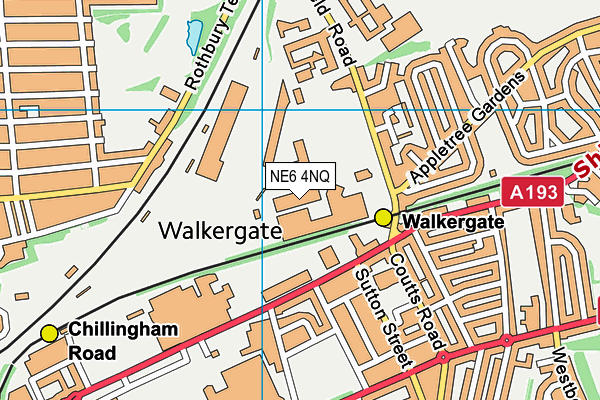 NE6 4NQ map - OS VectorMap District (Ordnance Survey) NE6 4NQ map - OS VectorMap District (Ordnance Survey)
