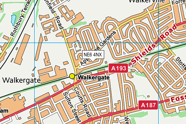NE6 4NX map - OS VectorMap District (Ordnance Survey) NE6 4NX map - OS VectorMap District (Ordnance Survey)