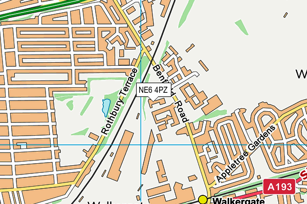 NE6 4PZ map - OS VectorMap District (Ordnance Survey) NE6 4PZ map - OS VectorMap District (Ordnance Survey)
