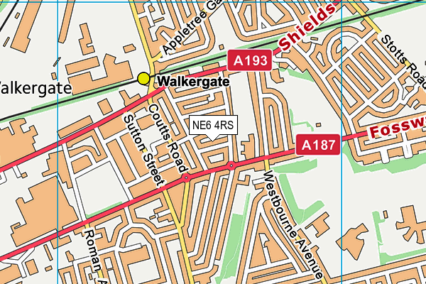 NE6 4RS map - OS VectorMap District (Ordnance Survey) NE6 4RS map - OS VectorMap District (Ordnance Survey)