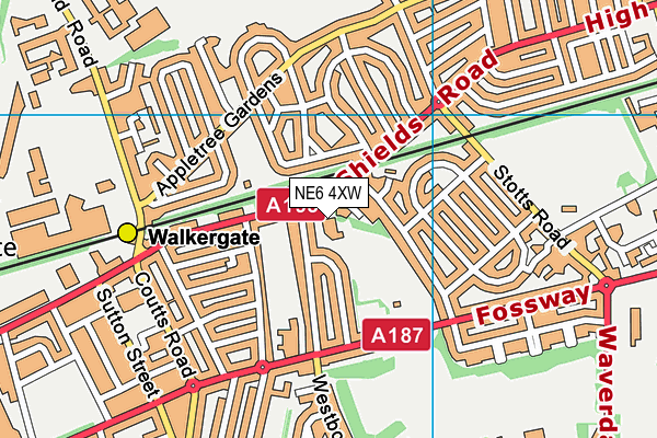 NE6 4XW map - OS VectorMap District (Ordnance Survey) NE6 4XW map - OS VectorMap District (Ordnance Survey)