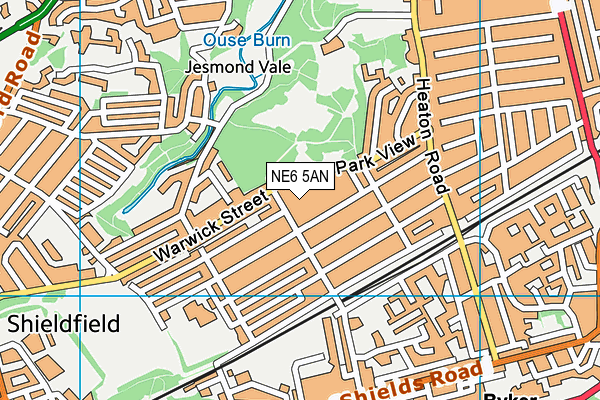 NE6 5AN map - OS VectorMap District (Ordnance Survey) NE6 5AN map - OS VectorMap District (Ordnance Survey)