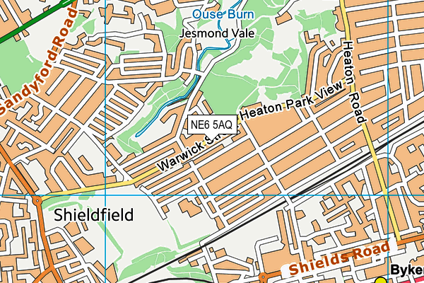NE6 5AQ map - OS VectorMap District (Ordnance Survey) NE6 5AQ map - OS VectorMap District (Ordnance Survey)