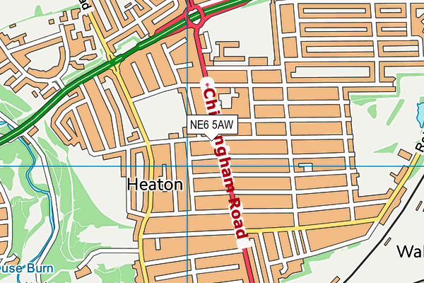 NE6 5AW map - OS VectorMap District (Ordnance Survey) NE6 5AW map - OS VectorMap District (Ordnance Survey)