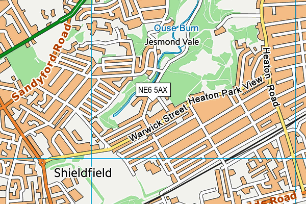 NE6 5AX map - OS VectorMap District (Ordnance Survey) NE6 5AX map - OS VectorMap District (Ordnance Survey)