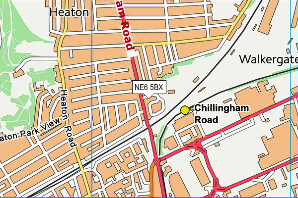 NE6 5BX map - OS VectorMap District (Ordnance Survey) NE6 5BX map - OS VectorMap District (Ordnance Survey)