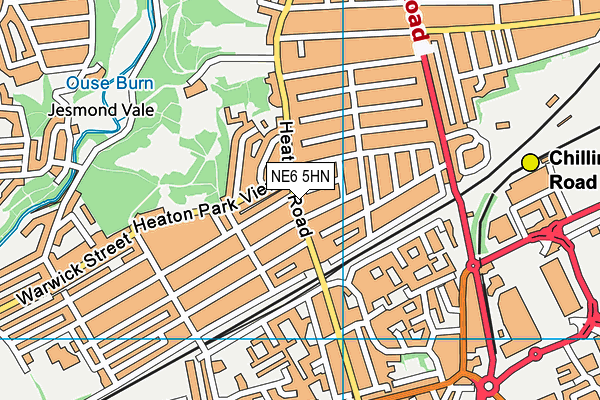 NE6 5HN map - OS VectorMap District (Ordnance Survey) NE6 5HN map - OS VectorMap District (Ordnance Survey)