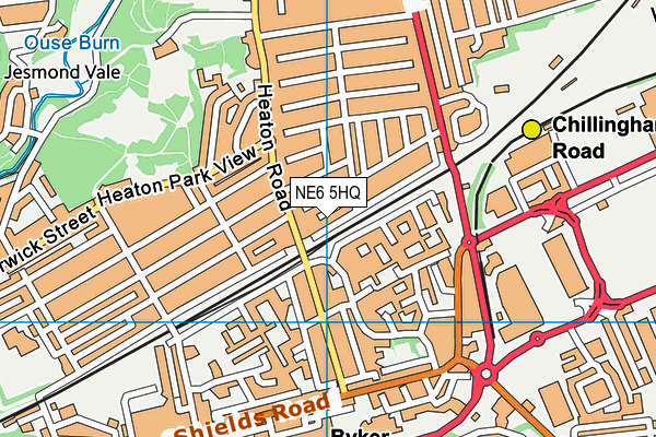 NE6 5HQ map - OS VectorMap District (Ordnance Survey) NE6 5HQ map - OS VectorMap District (Ordnance Survey)