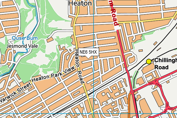 NE6 5HX map - OS VectorMap District (Ordnance Survey) NE6 5HX map - OS VectorMap District (Ordnance Survey)