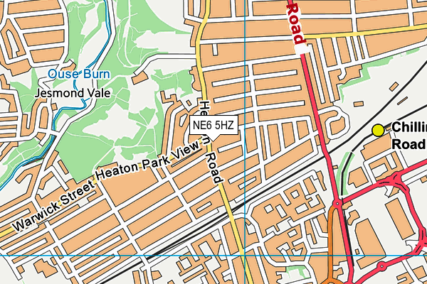 NE6 5HZ map - OS VectorMap District (Ordnance Survey) NE6 5HZ map - OS VectorMap District (Ordnance Survey)