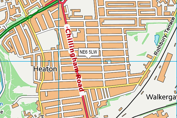 NE6 5LW map - OS VectorMap District (Ordnance Survey) NE6 5LW map - OS VectorMap District (Ordnance Survey)